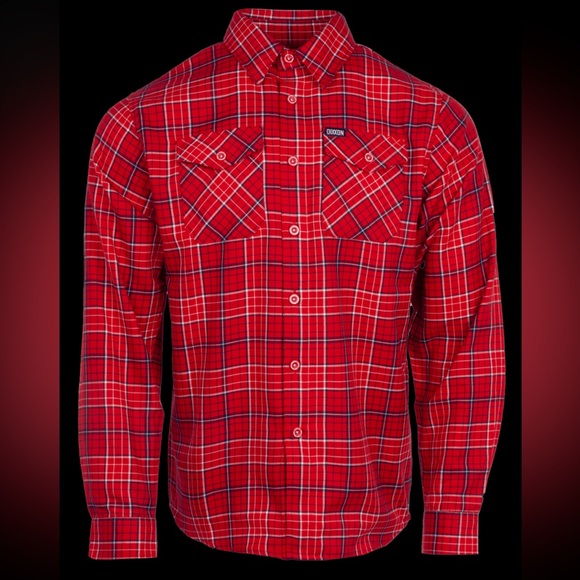 Dixxon- Men’s “Dirte” Red&Blue casual Flannel, L - Picture 7 of 10